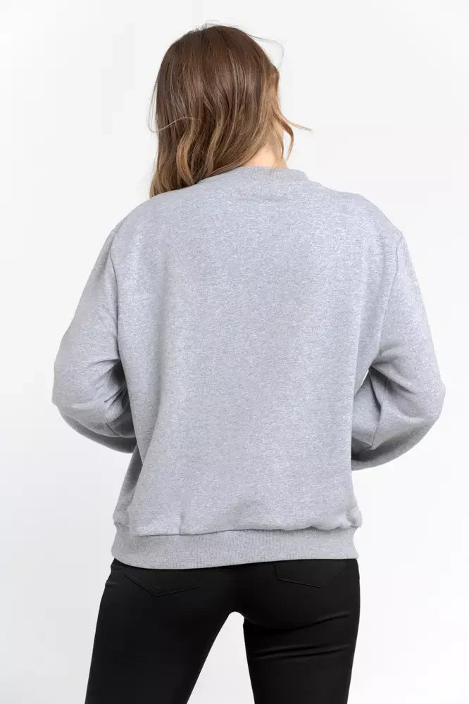 Trussardi Graues Baumwoll-Sweatshirt für Frauen