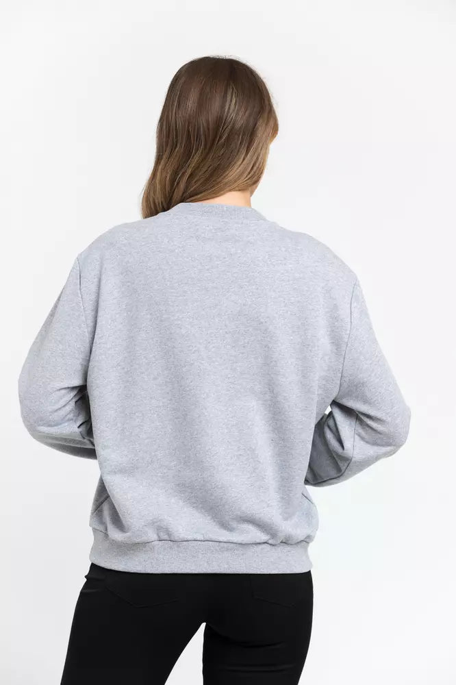 Trussardi Graues Baumwoll-Sweatshirt für Frauen