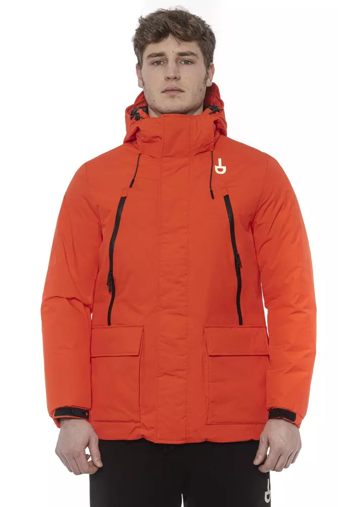 Tond Rote Polyester-Jacke für Herren