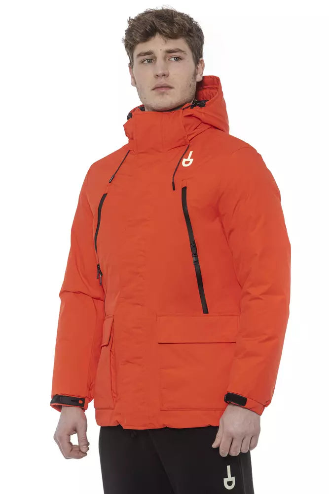 Tond Rote Polyester-Jacke für Herren