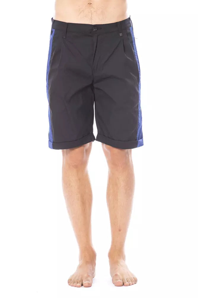 Verri Schwarze Baumwoll-Shorts für Herren