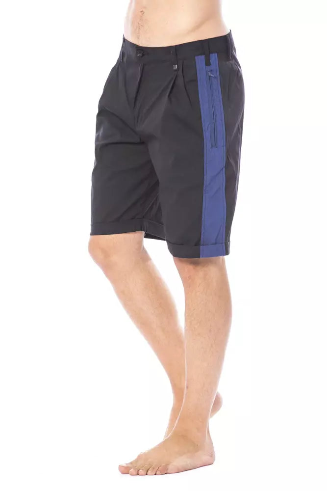 Verri Schwarze Baumwoll-Shorts für Herren