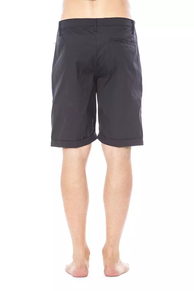Verri Schwarze Baumwoll-Shorts für Herren