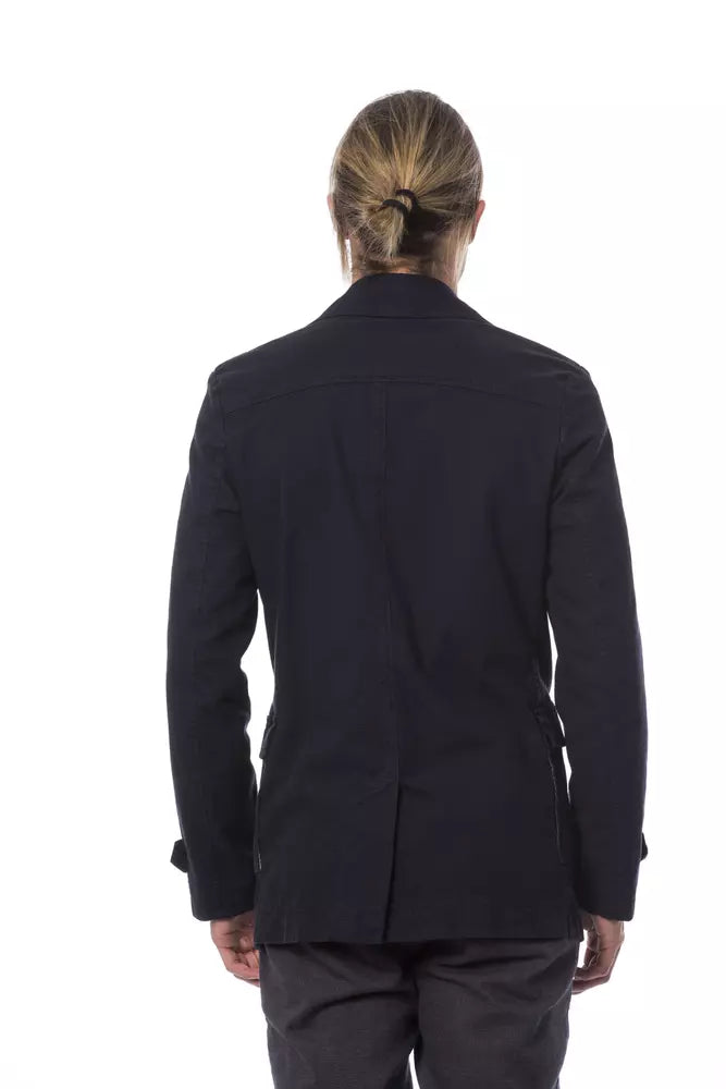 Verri Blauer Baumwoll-Blazer für Herren