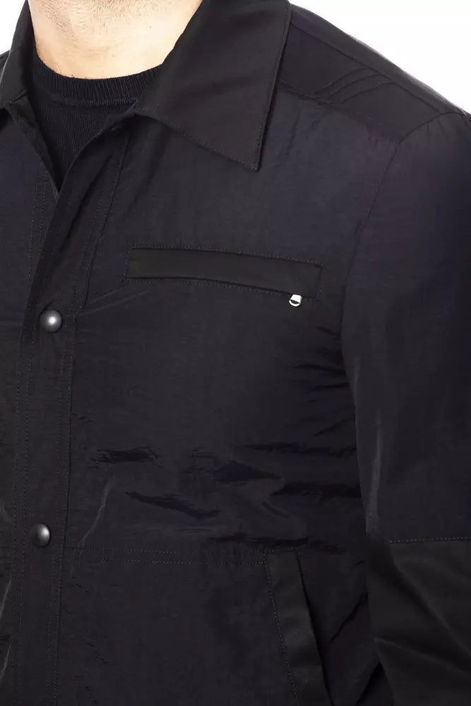 Verri Schwarze Baumwoll-Bomberjacke für Herren