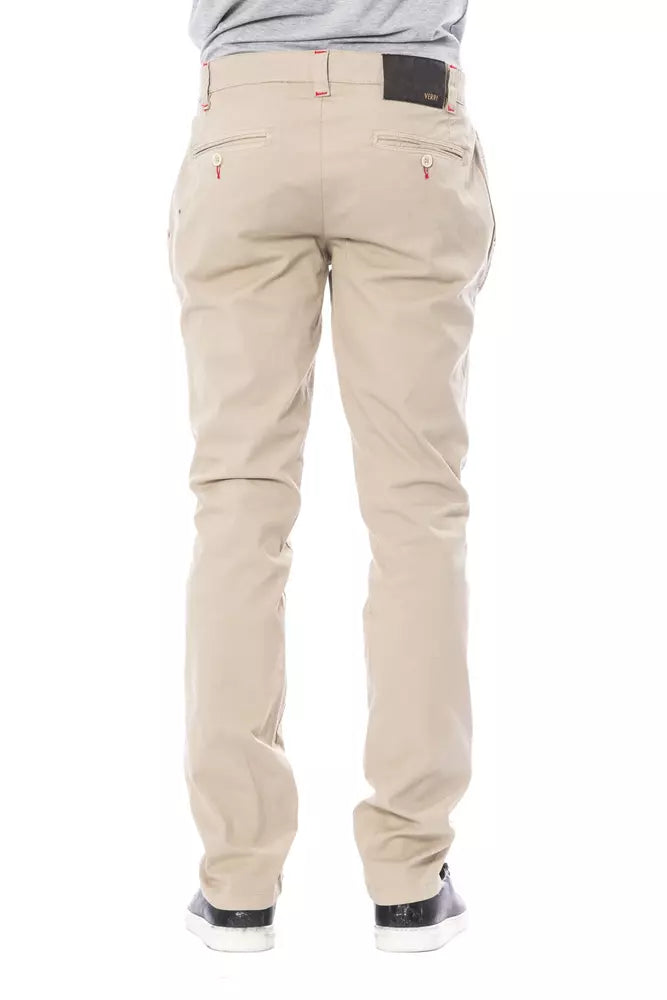 Verri Beige Baumwoll-Chino für Herren