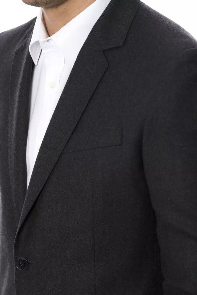 Verri Grauer Woll-Blazer für Herren