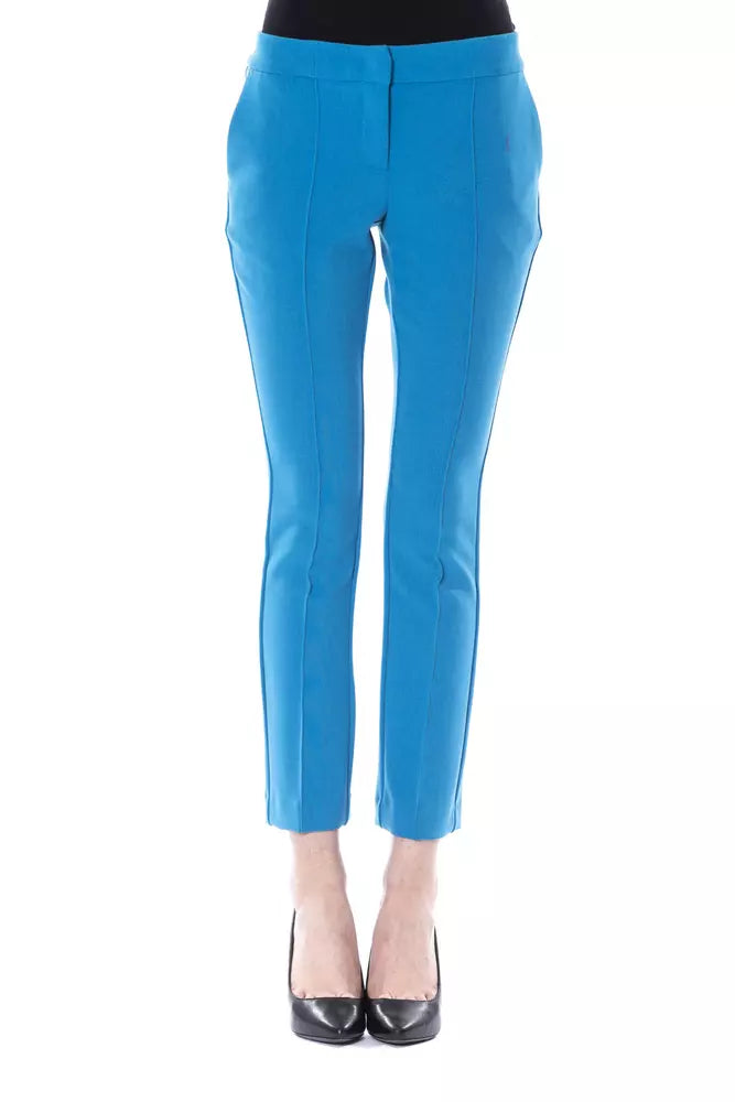 BYBLOS Hellblaue Damenhose aus Polyester