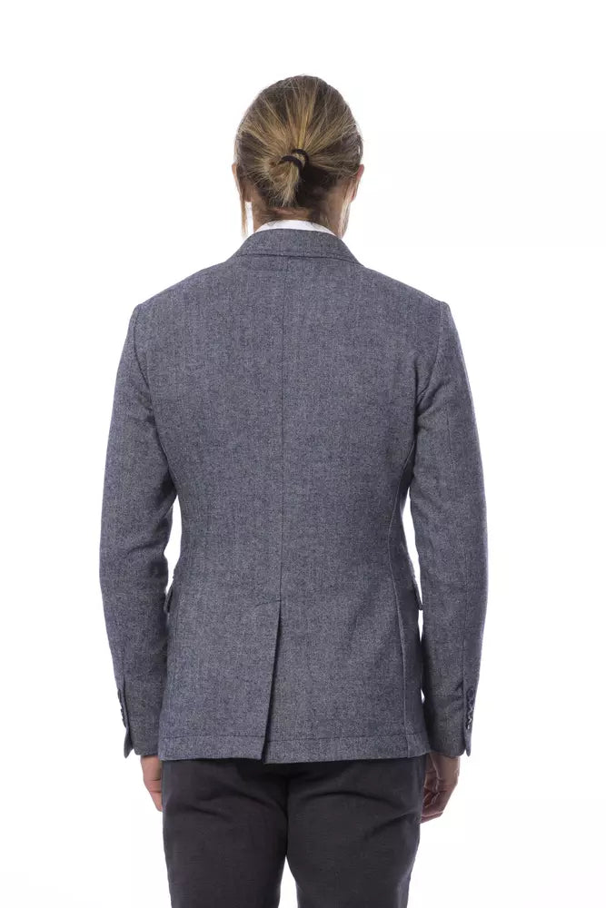 Verri Eleganter blauer einreihiger Blazer