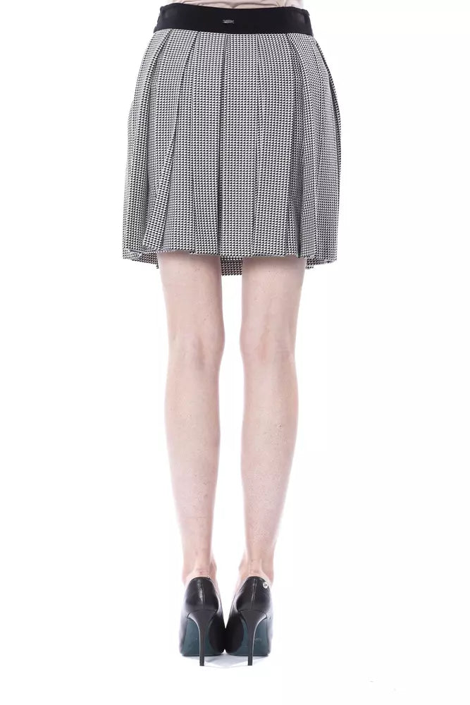 BYBLOS Schwarzer Viskose-Rock für Damen