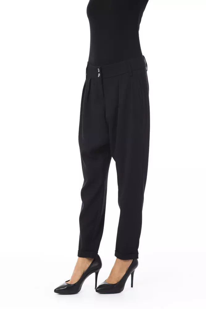 BYBLOS Schwarze Damenhose aus Polyester
