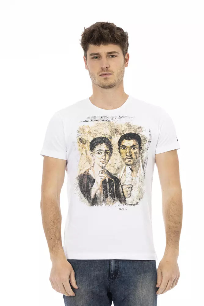 Trussardi Action Weißes Baumwolle Männer T-Shirt