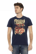 Trussardi Action Blau Baumwolle Männer T-Shirt