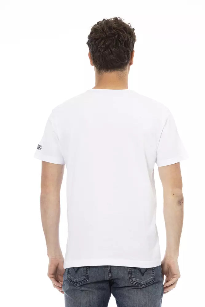 Trussardi Action "Weißes Baumwoll-T-Shirt für Männer"