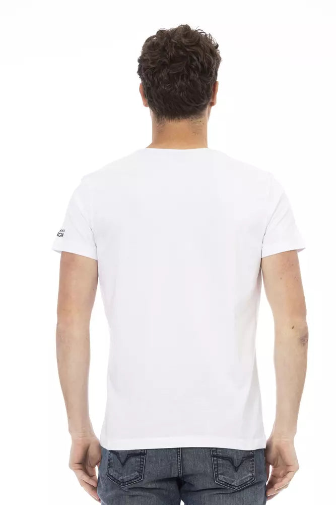 Trussardi Action T-Shirt für Männer aus weißer Baumwolle