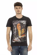 Trussardi Action Schwarzes Baumwolle Männer T-Shirt