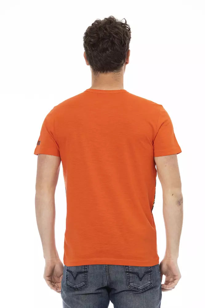 Trussardi Action Orange Baumwolle Männer T-Shirt
