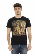 Trussardi Action Schwarzes Baumwolle Männer T-Shirt