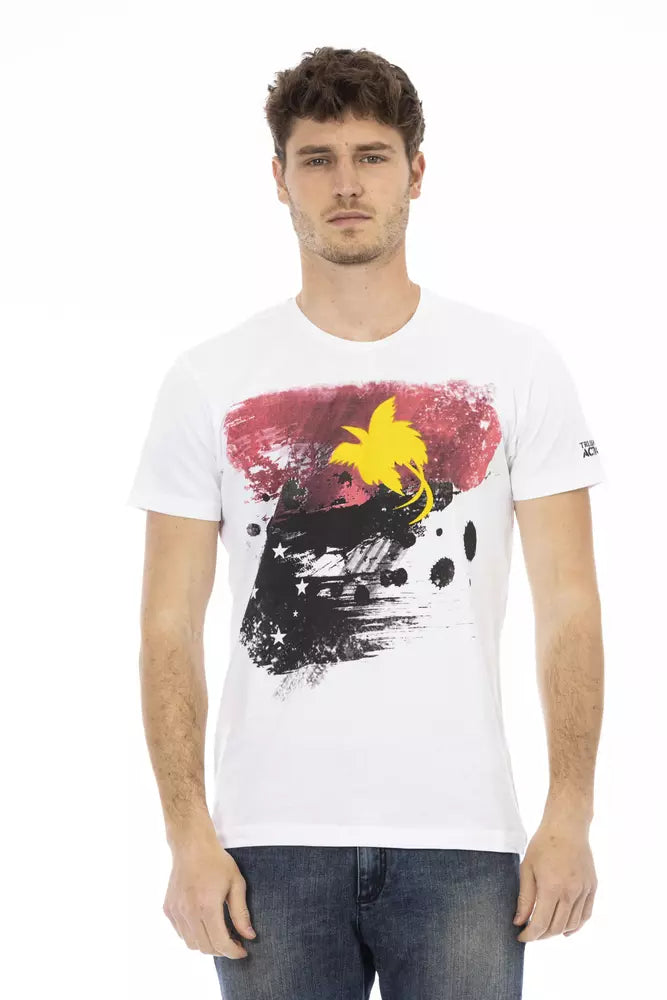 Trussardi Action Weißes Baumwolle Männer T-Shirt