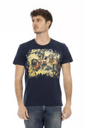 Trussardi Action Blau Baumwolle Männer T-Shirt