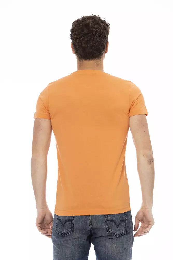Trussardi Action Orange Baumwolle Männer T-Shirt