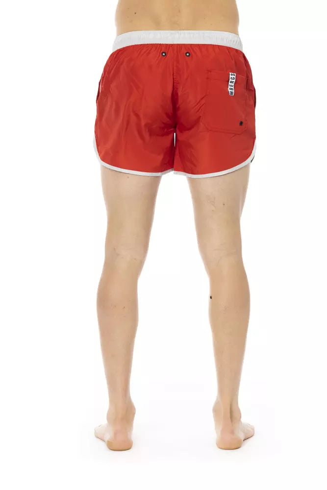 Bikkembergs Rote Badeshorts aus Polyester für Herren