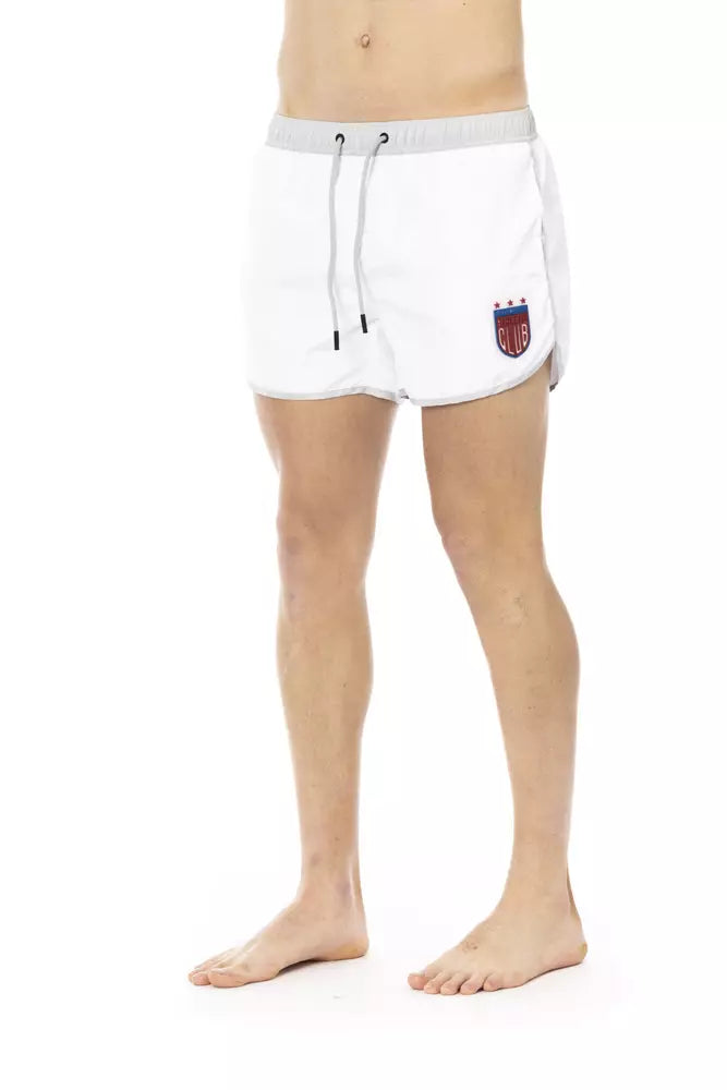 Weiße Bikkembergs Badeshorts aus Polyester für Herren