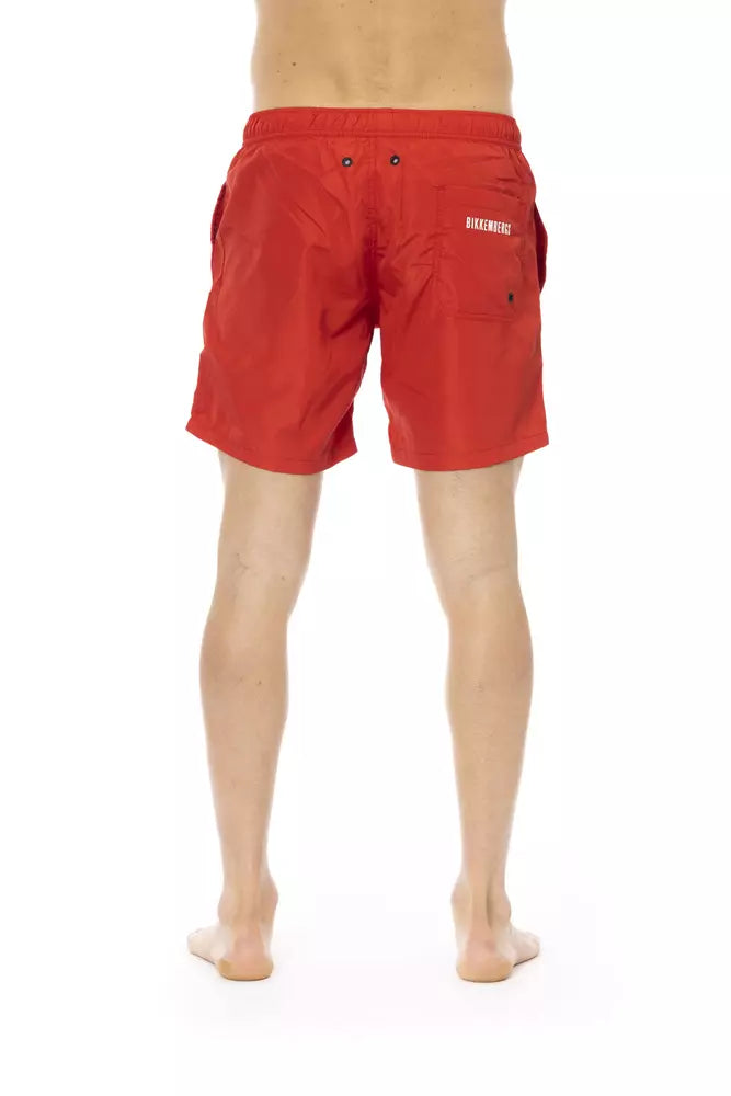 Bikkembergs Rote Badeshorts aus Polyester für Herren