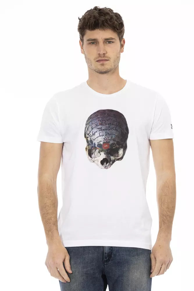 Trussardi Action T-Shirt für Männer aus weißer Baumwolle