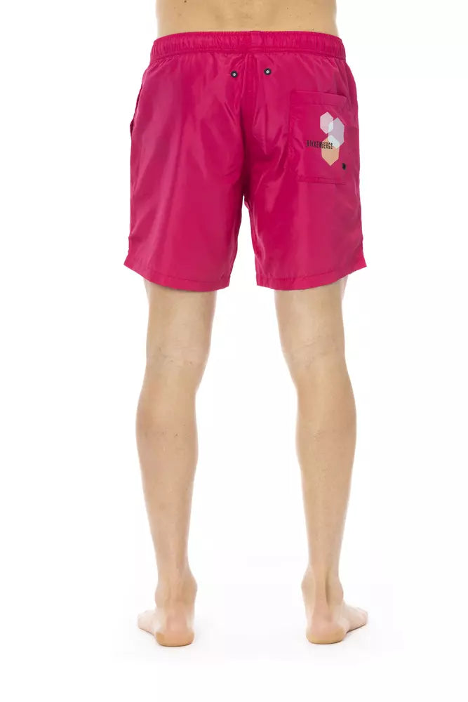 Bikkembergs Badehose für Herren in Fuchsia aus Polyester