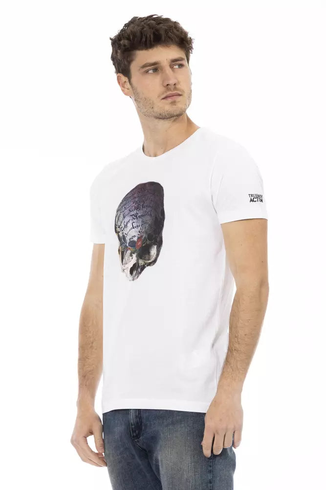 Trussardi Action T-Shirt für Männer aus weißer Baumwolle