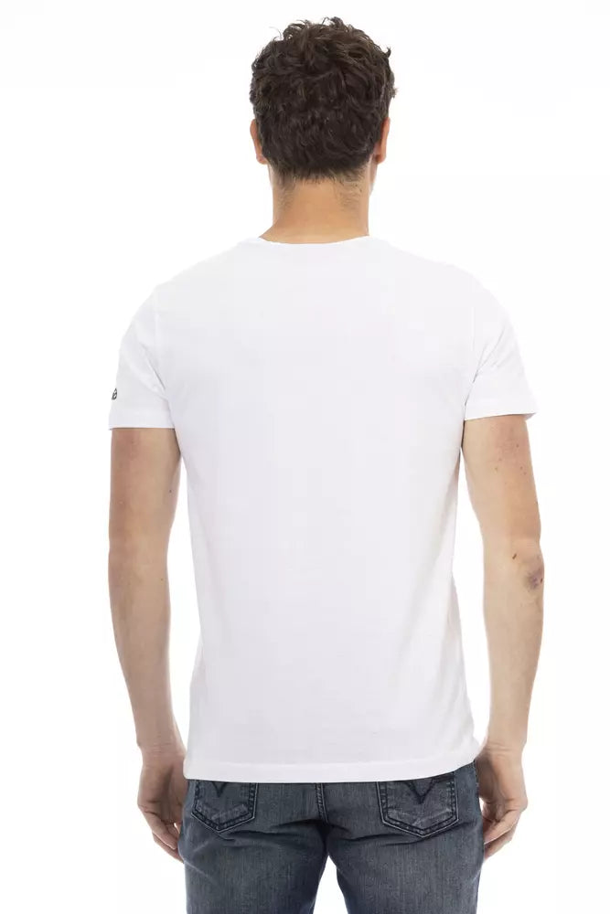 Trussardi Action T-Shirt für Männer aus weißer Baumwolle