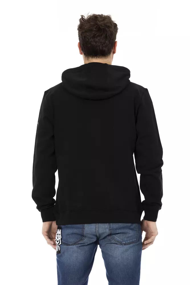 Automobili Lamborghini Schwarzes Baumwoll-Sweatshirt für Männer