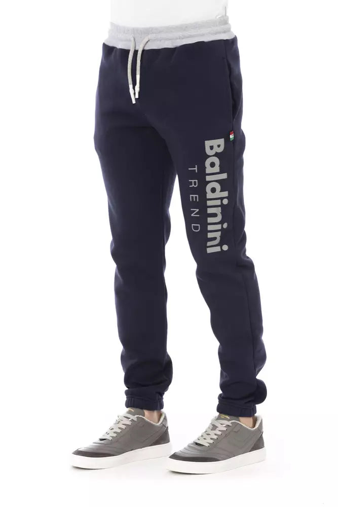 Baldinini Trend Blaue Baumwoll-Sport-Hose für Herren