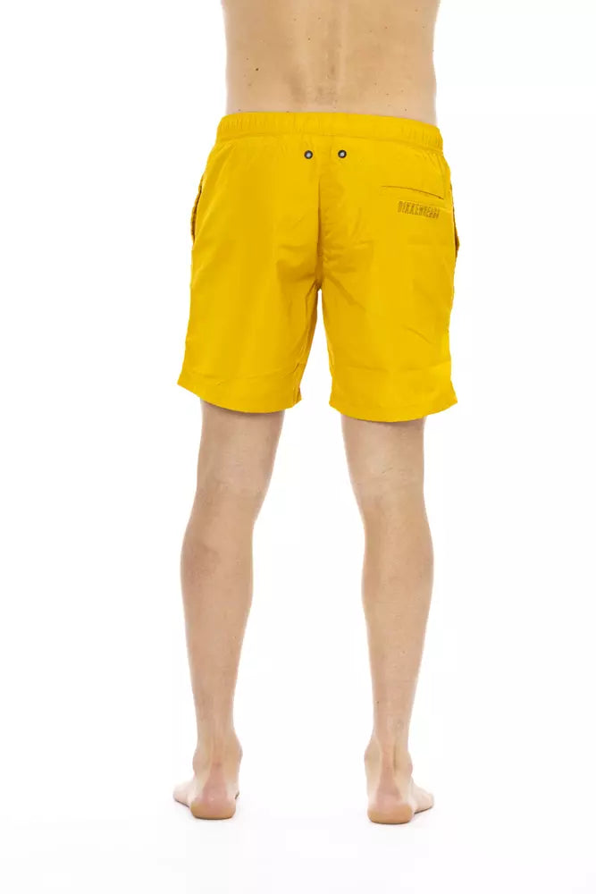 Bikkembergs Gelbe Polyester-Badehose für Herren