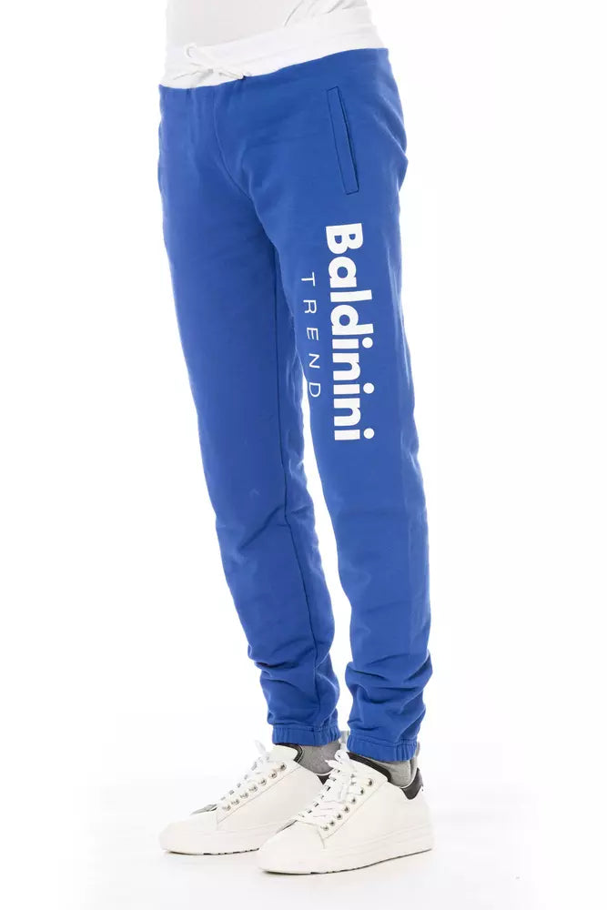 Baldinini Trend Blaue Baumwolle Herren Sporthose