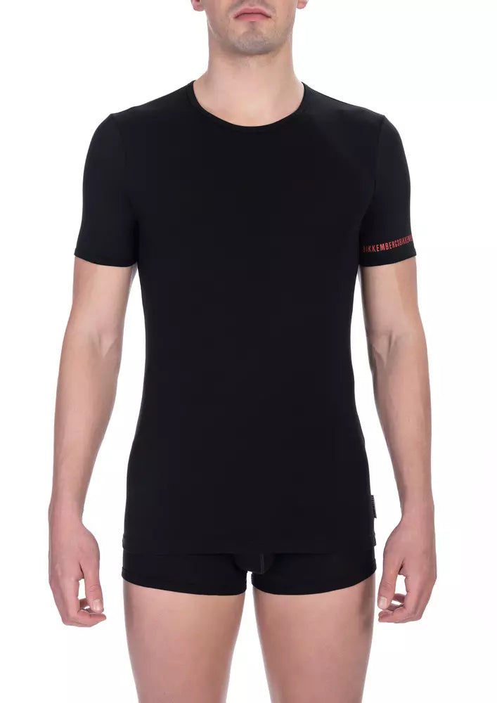 Bikkembergs Schwarzes Herren-T-Shirt im Doppelpack
