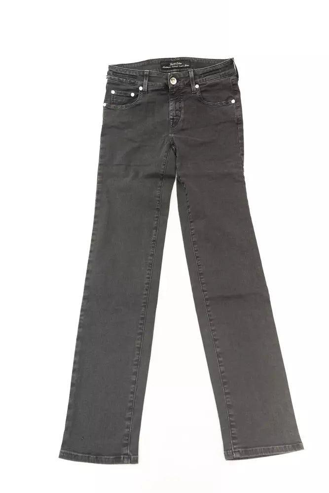Jacob Cohen Schwarze Damenjeans aus Baumwolle