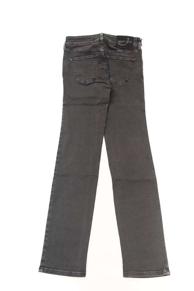 Jacob Cohen Schwarze Damenjeans aus Baumwolle