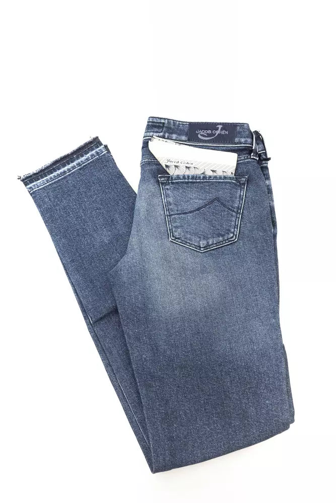 Jacob Cohen Damen-Jeans aus Baumwolle mit Ponyfell-Etikett