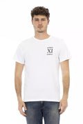 Bikkembergs Elegantes T-Shirt mit weißem Frontdruck