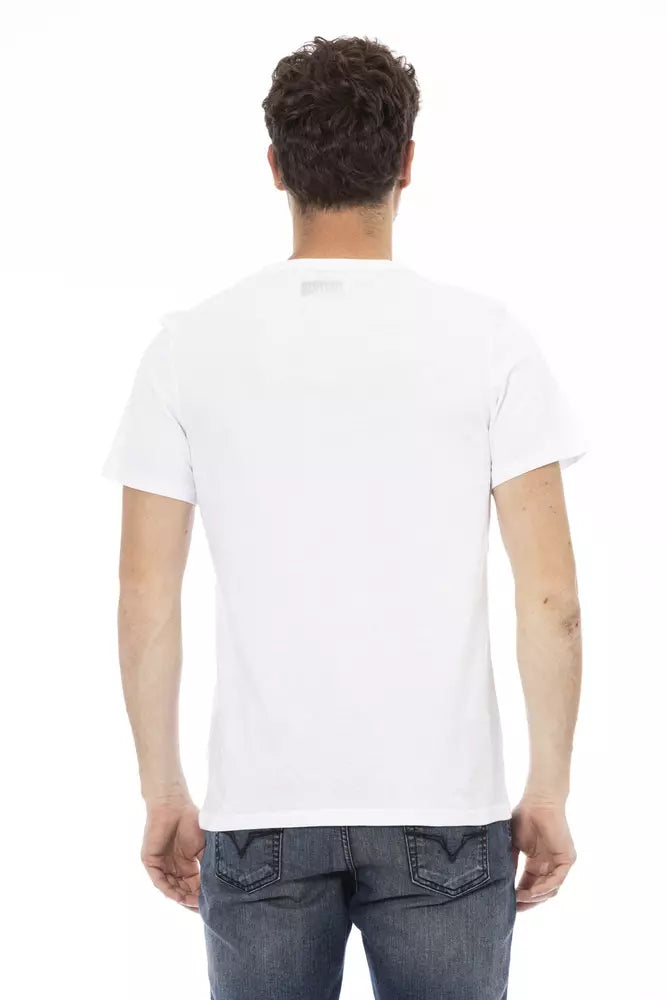 Bikkembergs Elegantes T-Shirt mit weißem Frontdruck