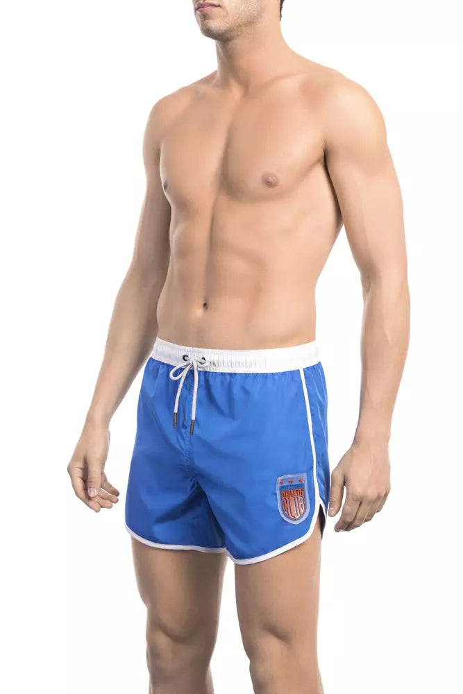 Blaue Bikkembergs Badeshorts aus Polyester für Herren