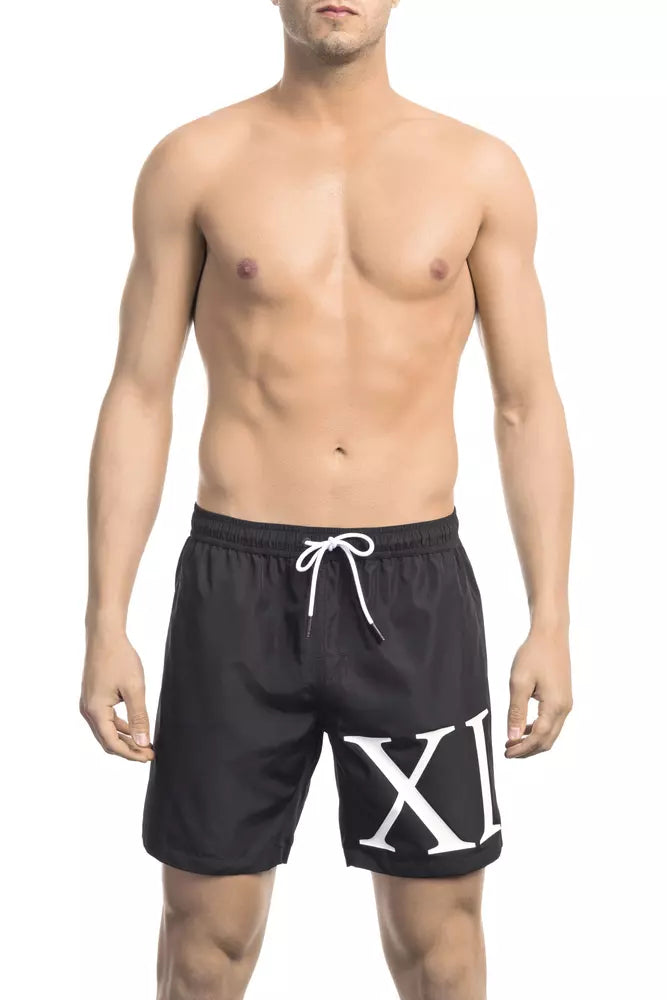 Bikkembergs Schwarze Badeshorts für Herren aus Polyester