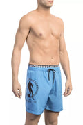 Bikkembergs Hellblaue Polyester-Badehose für Herren