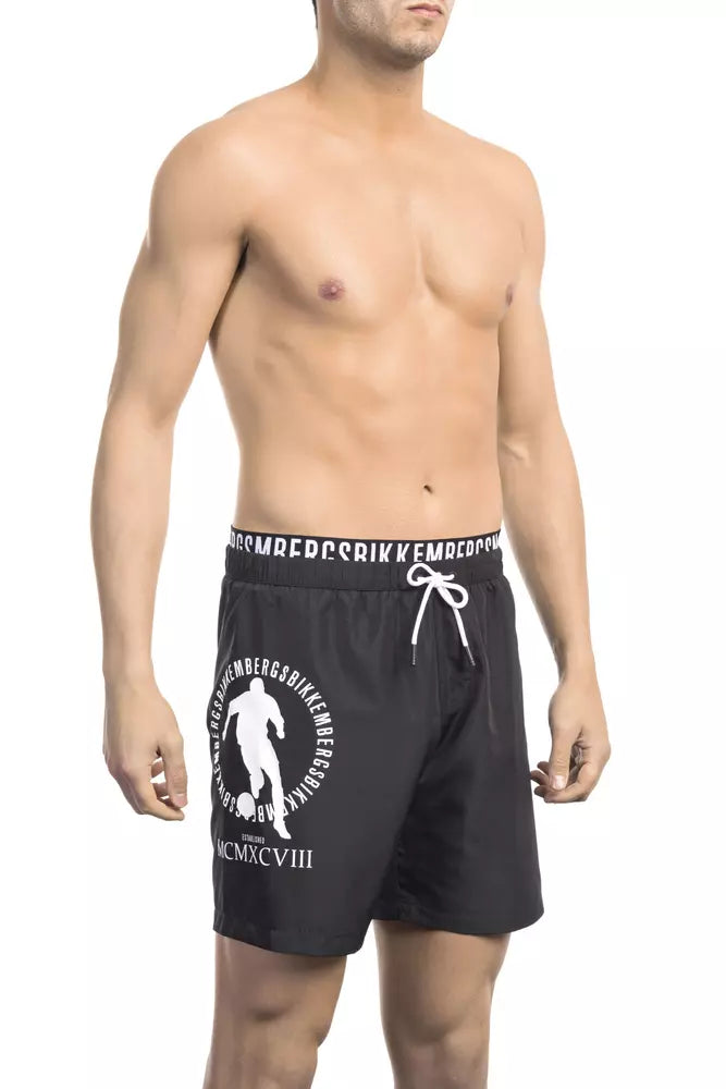Schwarze Bikkembergs Badeshorts aus Polyester