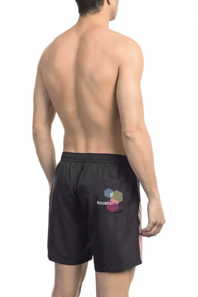 Schwarze Bikkembergs Badeshorts aus Polyester für Herren