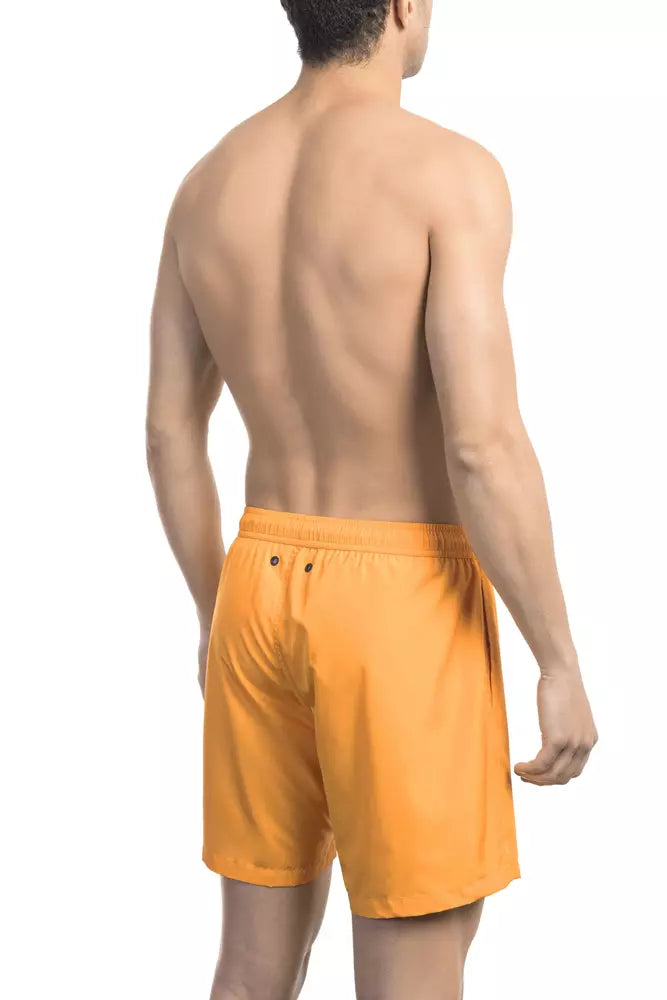Bikkembergs Badehose für Herren, Orange, aus Polyester