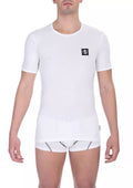 Bikkembergs T-Shirt für Männer aus weißer Baumwolle
