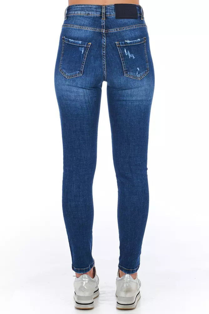 Frankie Morello Damen-Jeans aus blauem Denim